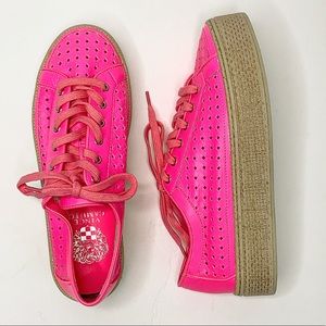 NEW! VINCE CAMUTO calanie pink platform sneakers